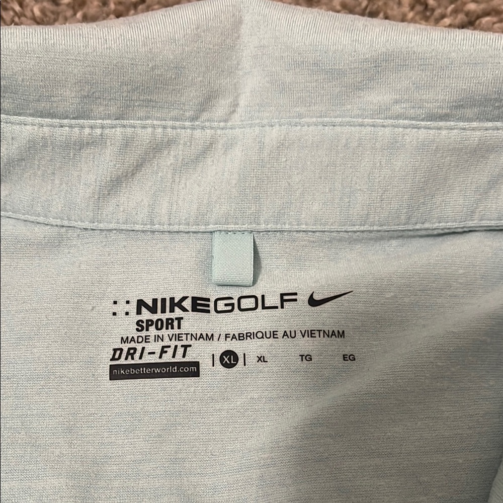 Men's Nike Golf Light Blue Polo Shirt - Picture 4 of 7